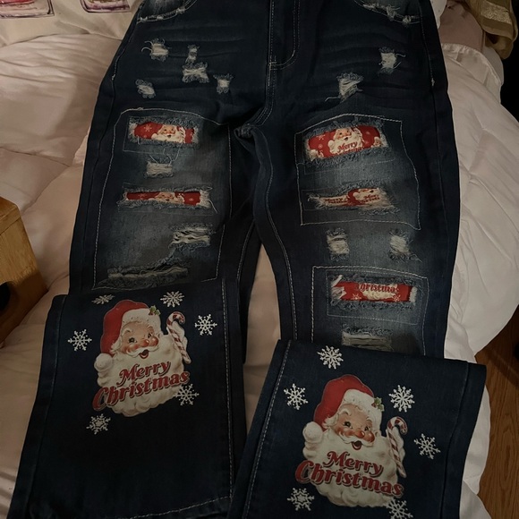 Womens Santa Claus jeans - Picture 4 of 4